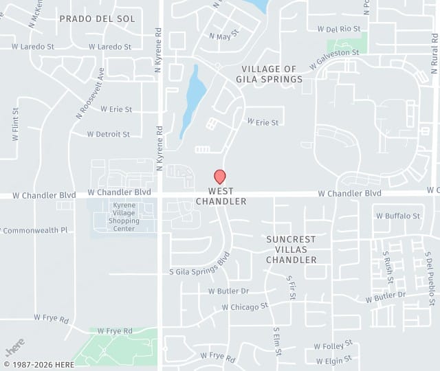 Location Map: Located Inside Americas Health Suites Chandler, AZ 85226